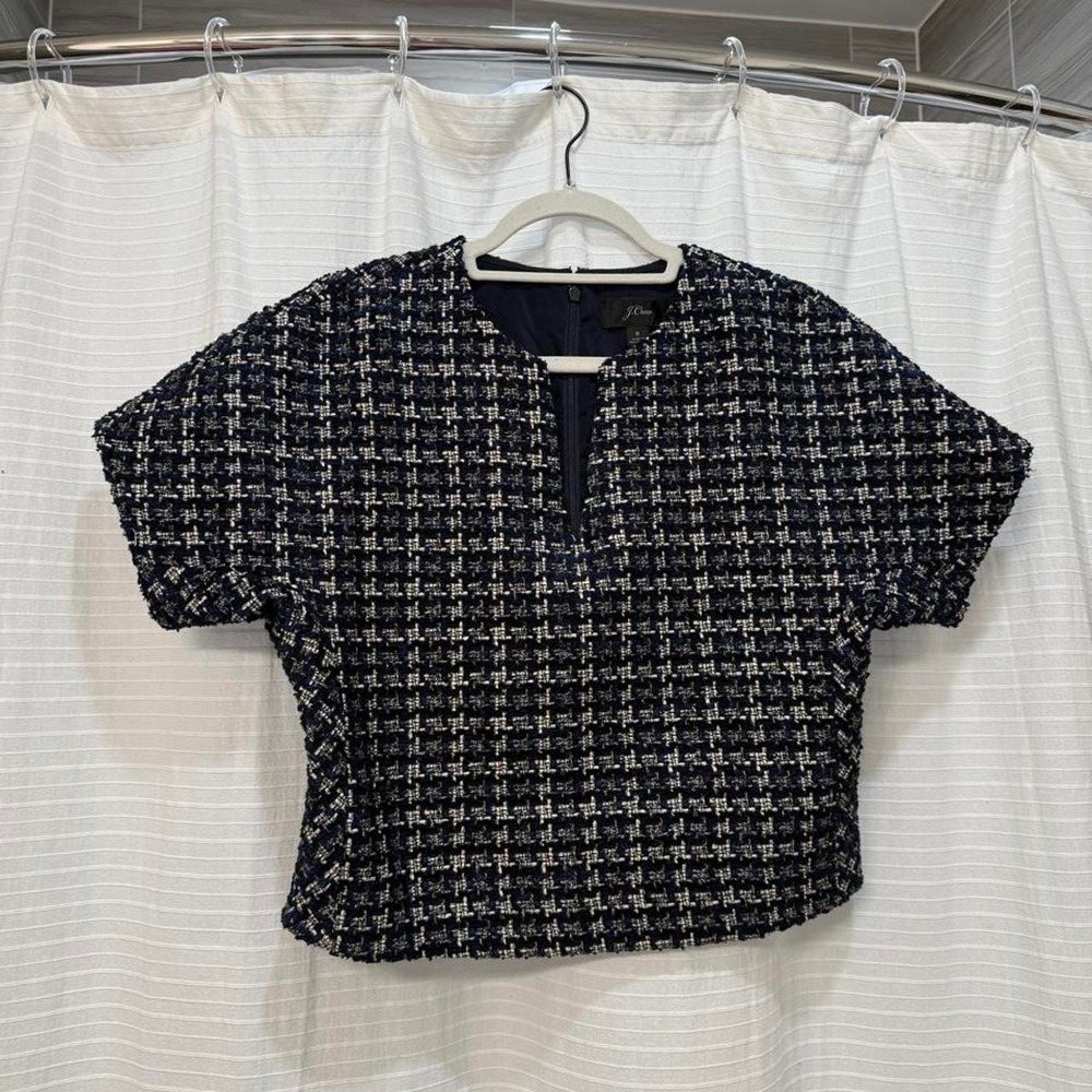 J.Crew Tweed Cropped Top